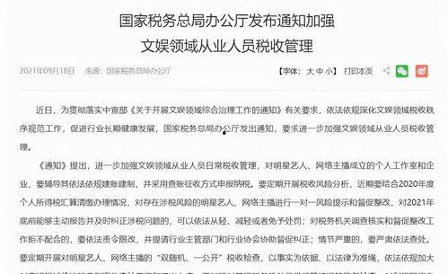 明星网红偷逃税款,税务监管与公众舆论的双重压力