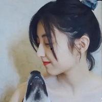 明星网红画画照片大全女,明星网红画作中的时尚女神风采